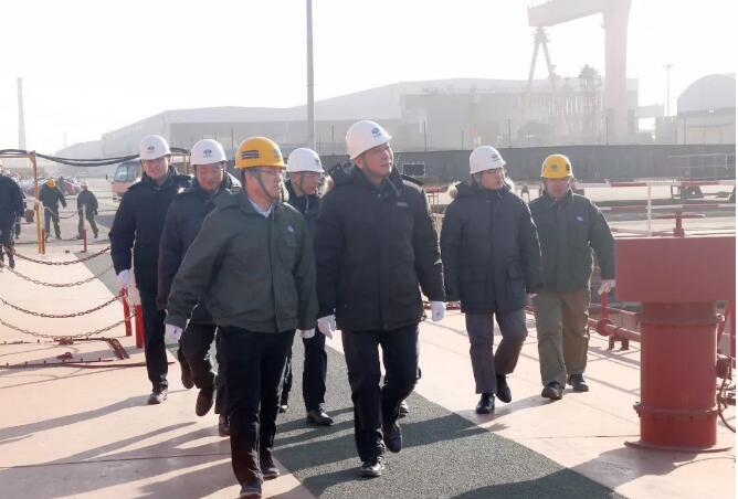 孙伟到华体(中国)一站式服务平台新港船舶调研指导工作 